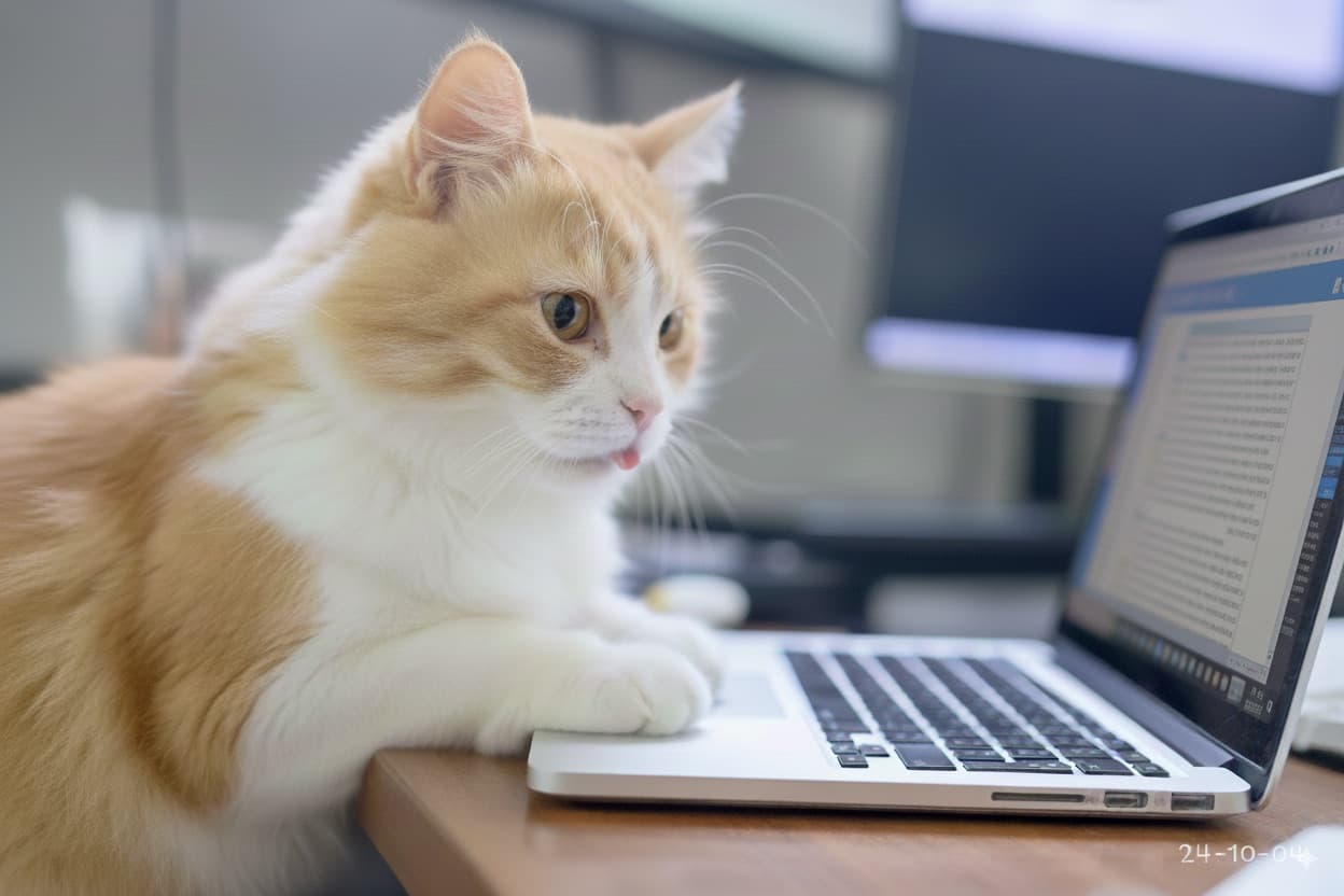 Site mascot cat